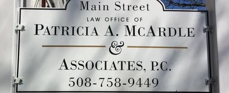 Main Street sign for the Law Office of Patricia A. McArdle & Associates, P.C.